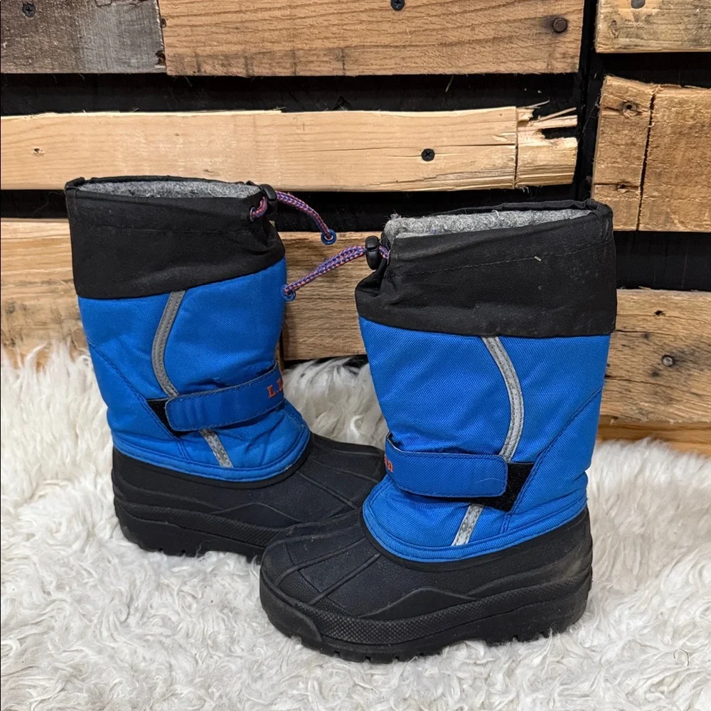 L.L.Bean Kids' Northwoods Boots in royal‎ blue and black Size 10